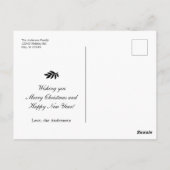 Classic Pattern Merry Briefkaart met kerstmis (Achterkant)