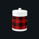 Classic pays rouge bison noir plaid motif<br><div class="desc">Classic pays rouge bison noir plaid motif</div>