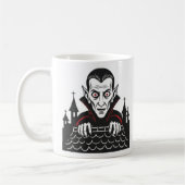 Classic Peeking Vampire Mug  (Gauche)