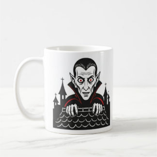 Classic Peeking Vampire Mug  Koffiemok