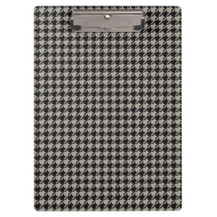 Classic Pepita Houndstooth Pattern Black Grey Klembord