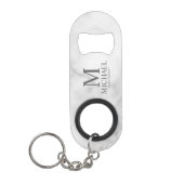 Classic Personalized Groomsman Monogram and Name Mini Flessenopener (Voorkant)