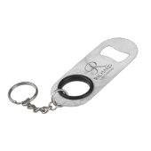 Classic Personalized Groomsman Monogram and Name Mini Flessenopener (Voorkant Gekanteld)