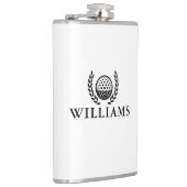 Classic Personalized Name Monogram Golf Ball Heupfles (Rechts)