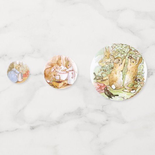 Classic Peter de Konijnentafel Confetti Set 1 (Achterkanten)