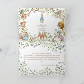 Classic Peter het Konijn Baby shower Dank u Auto Bedankkaart (Binnen)