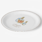 Classic Peter het Konijn Baby shower Papieren Bordje (Gekanteld)