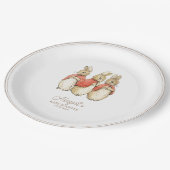 Classic Peter het Konijn Baby shower Papieren Bordje (Gekanteld)