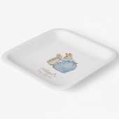 Classic Peter het Konijn Baby shower Papieren Bordje (Gebogen)