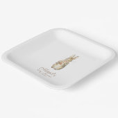 Classic Peter het Konijn Baby shower Papieren Bordje (Gebogen)