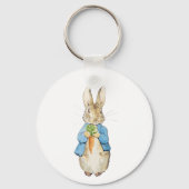 Classic Peter het Konijn Baby shower Sleutelhanger (Achterkant)