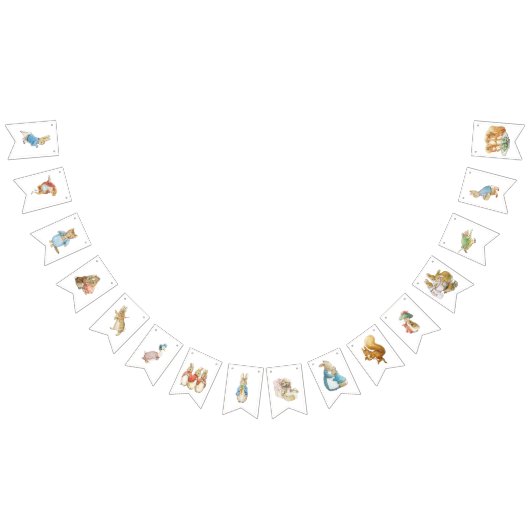 Classic Peter le lapin Baby shower Bunting drapeau (Tout)