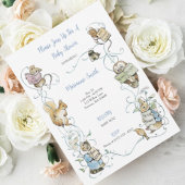 Classic Peter le lapin Baby shower Invitation