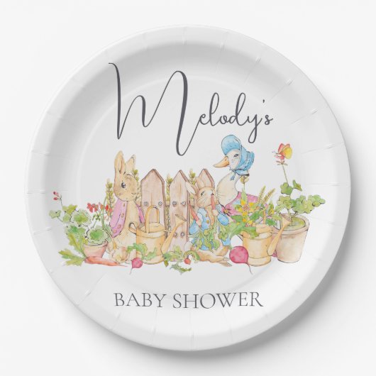 Classic Peter Rabbit Paper Borden - 7" Rond Papieren Bordje (Voorkant)
