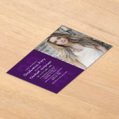 Classic Photo Afstuderen Acryl Uitnodigingen (Laagn)