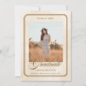 Classic Photo Graduation Announcement Invitation (Devant)