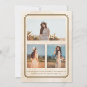 Classic Photo Graduation Announcement Invitation (Dos)