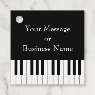 Classic Piano Keyboard Musical Occasion Custom Bedankjes Labels