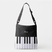 Classic piano-toetsenbord - Aangepaste muziek Crossbody Tas (Voorkant)