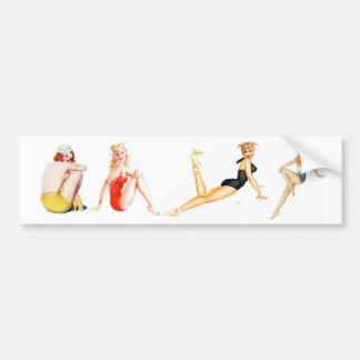Classic Pin-Up Girls Bumpersticker