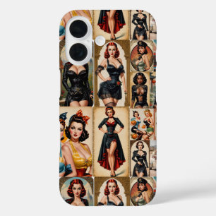 Classic Pin-up Girls Collectie Design iPhone 16 Hoesje