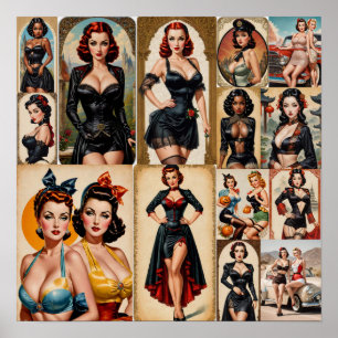 Classic Pin-up Girls Collectie Design Poster