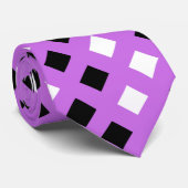 Classic Pink Black Pset Unisex Stropdas (Opgerold)