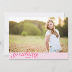 Classic Pink Faire-part de graduation - Invitation