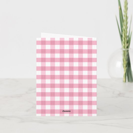 Classic Pink Gingham Patten  (Dos)