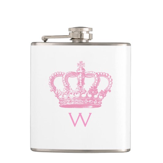 Classic Pink Princess Crown Heupfles (Voorkant)