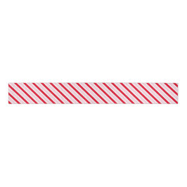 Classic Pink Red Stripes Christmas Grosgrain Lint
