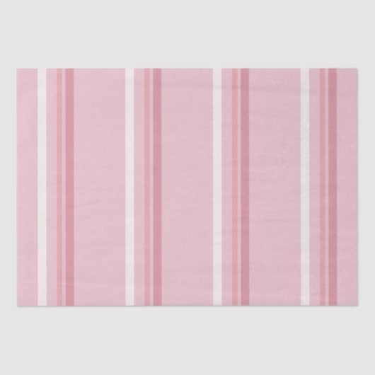 Classic Pink Stripe Tissuepapier (Voorkant)