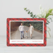 Classic Plaid COULEUR ÉDITABLE Cartes photos de va (Debout devant)