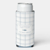 Classic Plaid Lake House Blauwe Vis (Seltzer Voorkant)