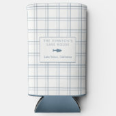 Classic Plaid Lake House Blauwe Vis (Voorkant)