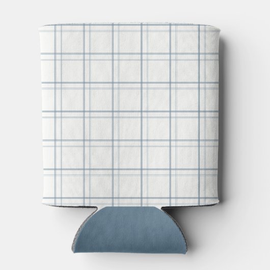 Classic Plaid Lake House Blauwe Vis Blikjeskoeler (Achterkant)