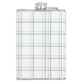 Classic  Plaid Lake House Blauwe Vis Heupfles (Achterkant)