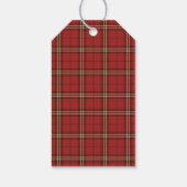 Classic Plaid Merry Christmas Festive - Cadeaulabel (Achterkant)