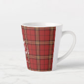 Classic Plaid Merry Christmas Festive - Latte Mok (Rechts)