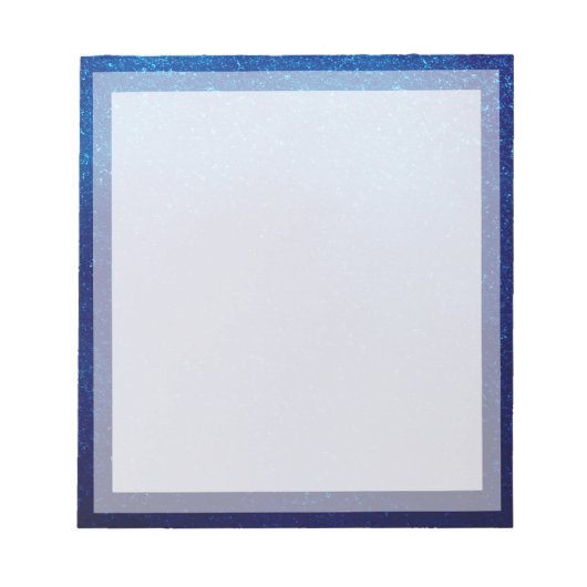 Classic Plain Blue Boarder Photo lijst Notitieblok (Voorkant)
