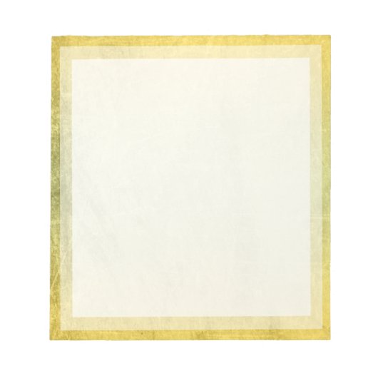 Classic Plain Yellow Boarder Photo lijst Notitieblok (Voorkant)