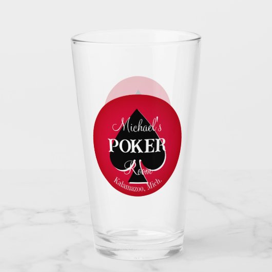 Classic Playing Cartes Poker Salle de Verre - Spad (Devant)