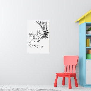 Classic Pooh Beer & Biggetje Wandelen het Path Pos Poster
