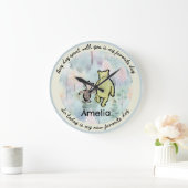 Classic Pooh Quote Pooh en biggetje Waterverf Larg Grote Klok (Huis)