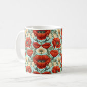 Classic Poppy & Wildflower Ceramic Mug (Devant gauche)