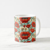 Classic Poppy & Wildflower Ceramic Mug Koffiemok (Voorkant rechts)