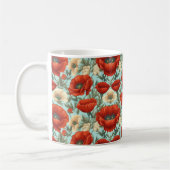 Classic Poppy & Wildflower Ceramic Mug Koffiemok (Links)