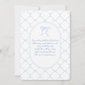 Classic Preppy Charm Baby shower Boy Kaart (Achterkant)