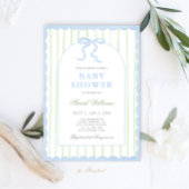 Classic Preppy Charm Baby shower Invitation