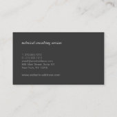 Classic Professional Consultant III Visitekaartje (Achterkant)